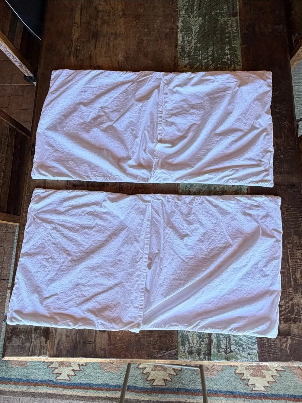 Madison Park White Textured Cotton King Pillowcases Pair – 18” x 34”